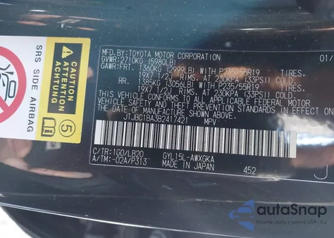 2011 Lexus Rx 450H z USA, uszkodzony, nr VIN JTJBC1BA3B2417421